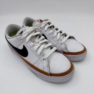 Nike Court Legacy Next Nature Womens 8 White Black Ochre DH3161-100